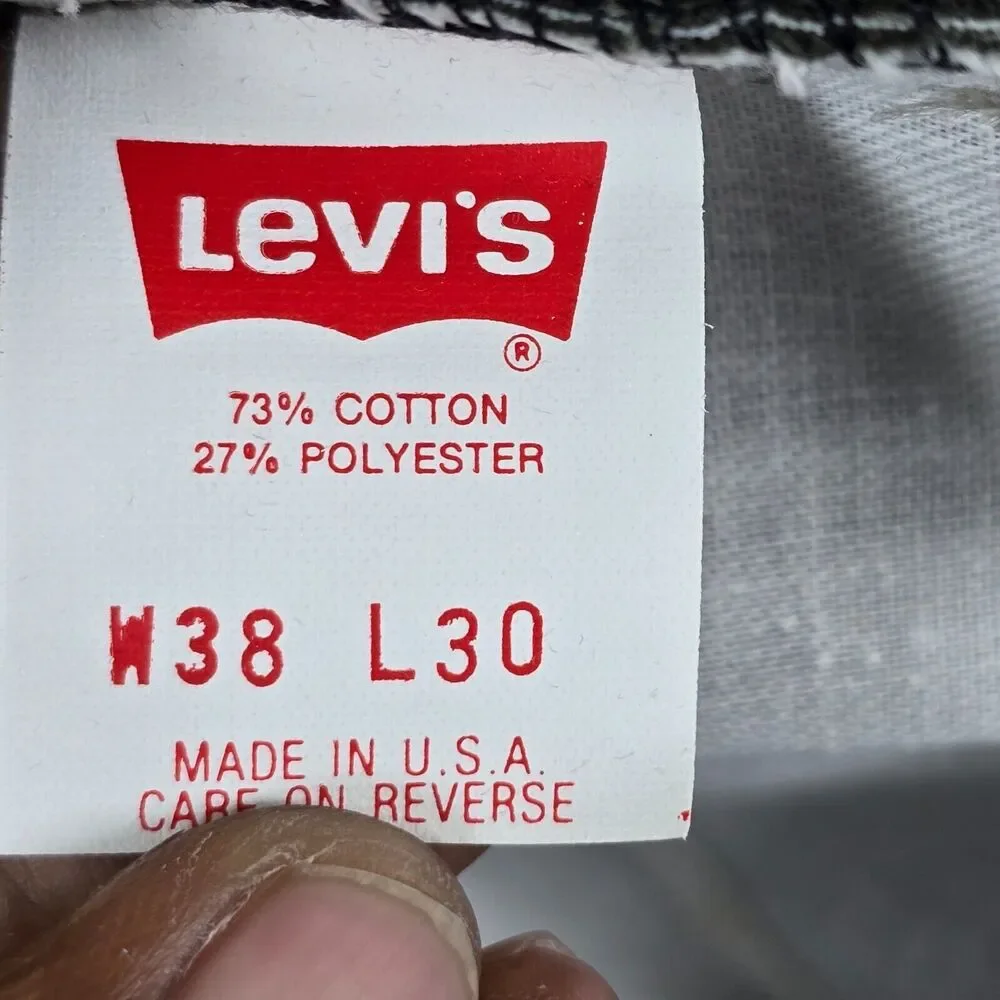 Vintage Levi's 515 Men's Green Straight Leg Jeans 90's Size 38 x 30